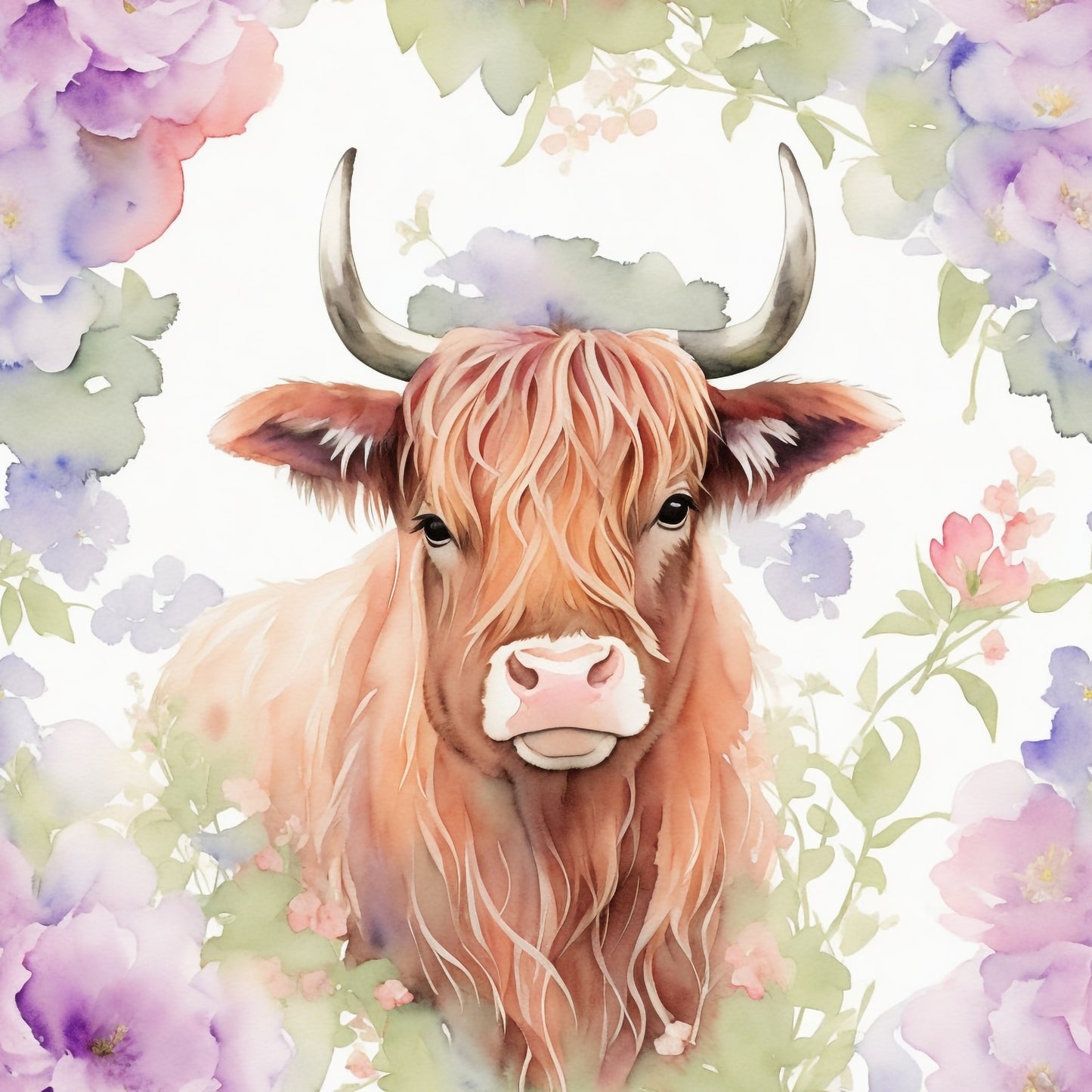 FLORAL COW