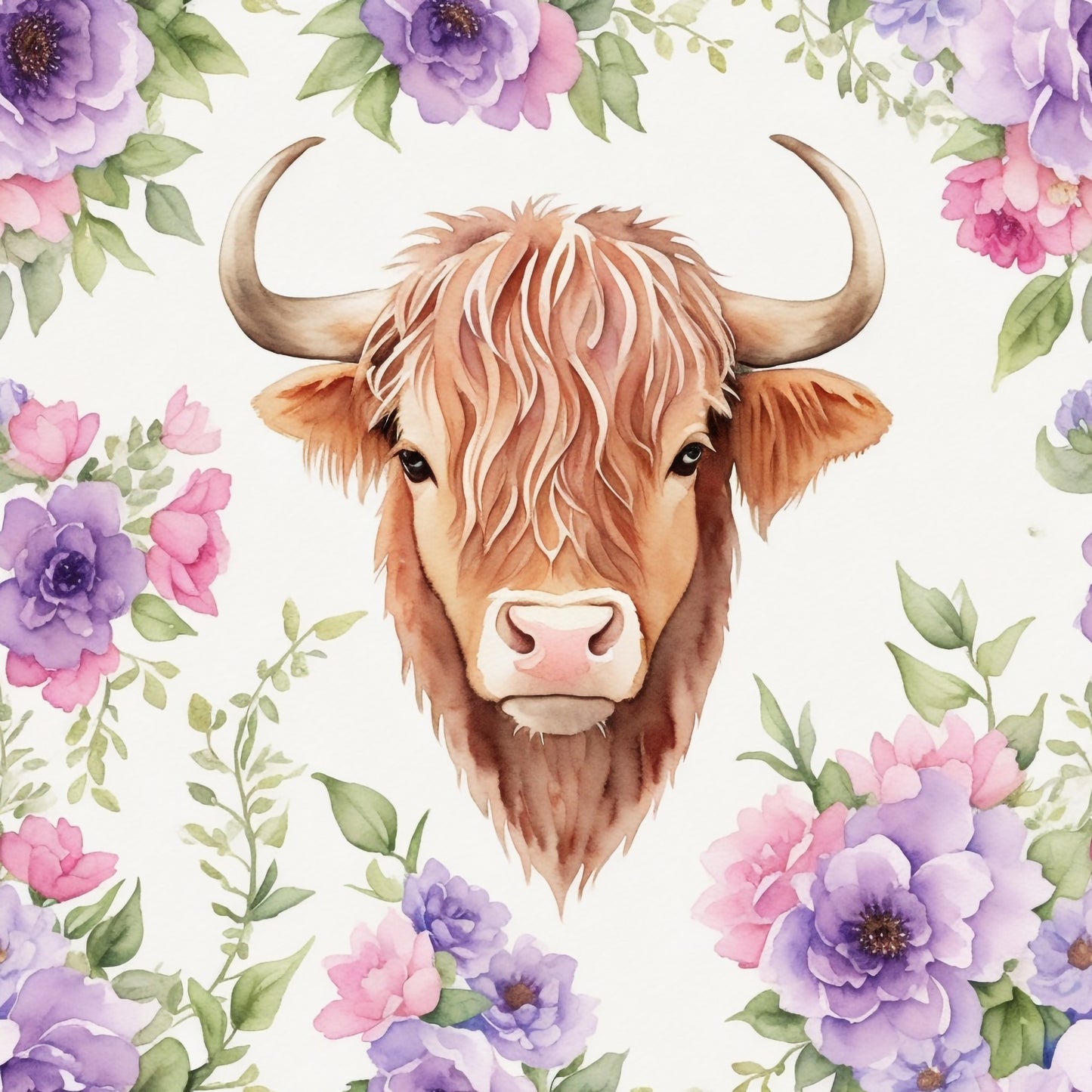 FLORAL COW