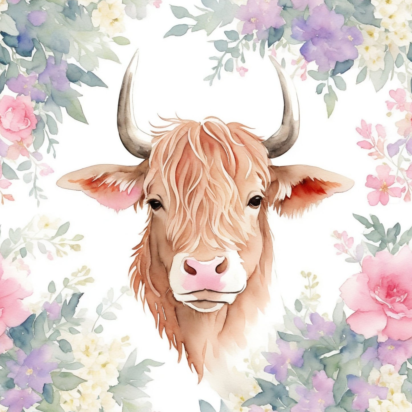 FLORAL COW