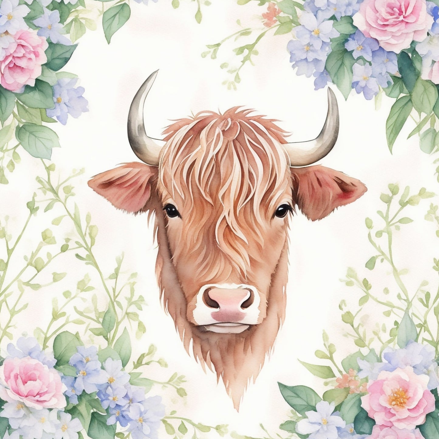 FLORAL COW