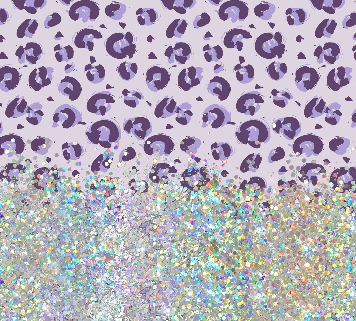 PURPLE PRINT CUP GLITTER PEN/CUP COMBO