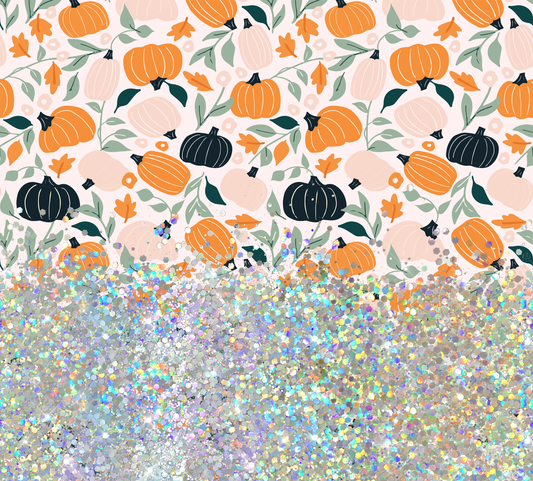 FALL PUMPKIN PRINT CUP GLITTER PEN/CUP COMBO
