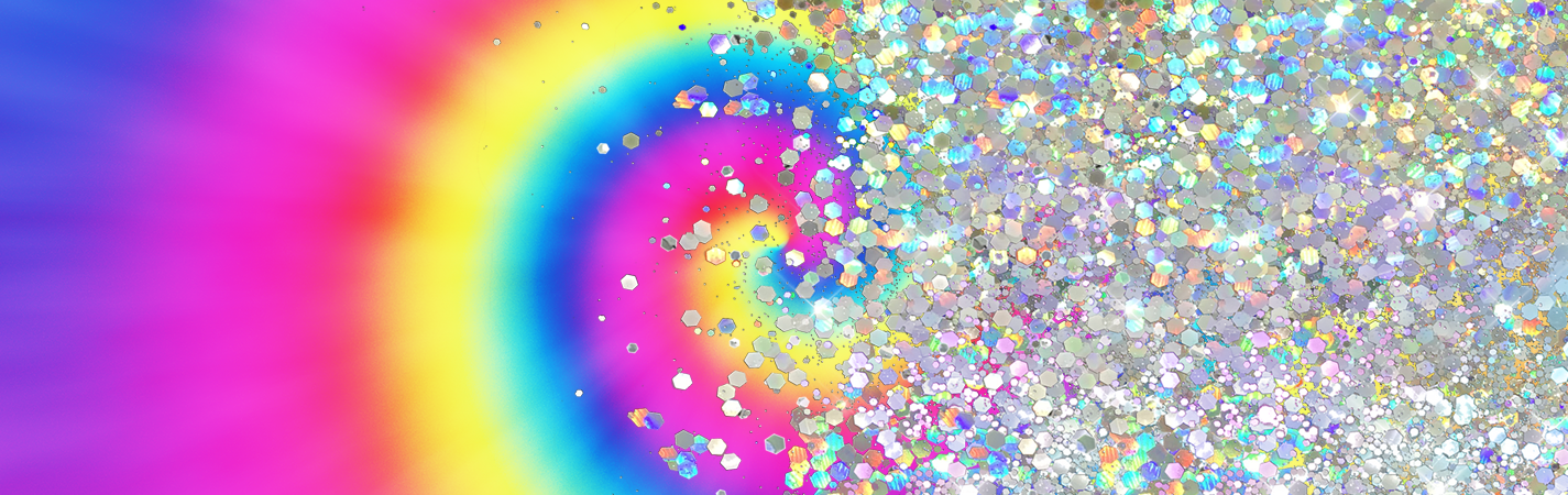 SPIRAL TYE DYED PRINT CUP GLITTER PEN/CUP COMBO