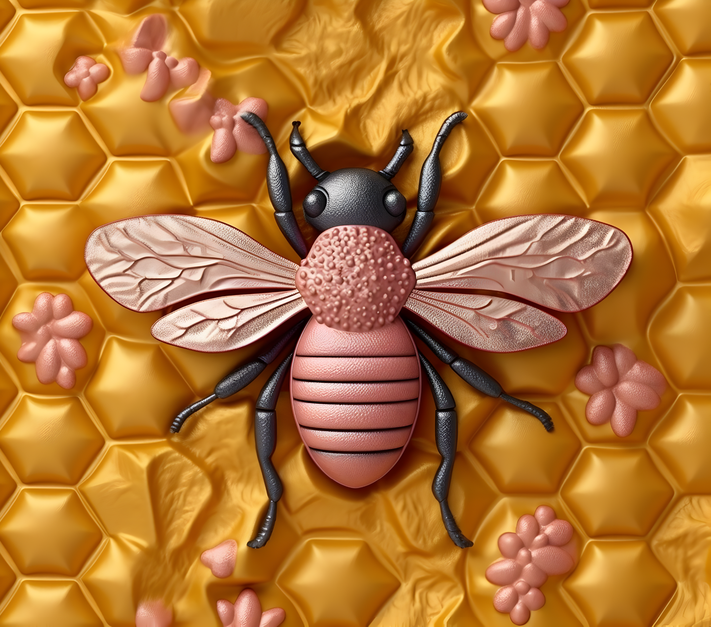 PUFF ROSE GOLD BEE