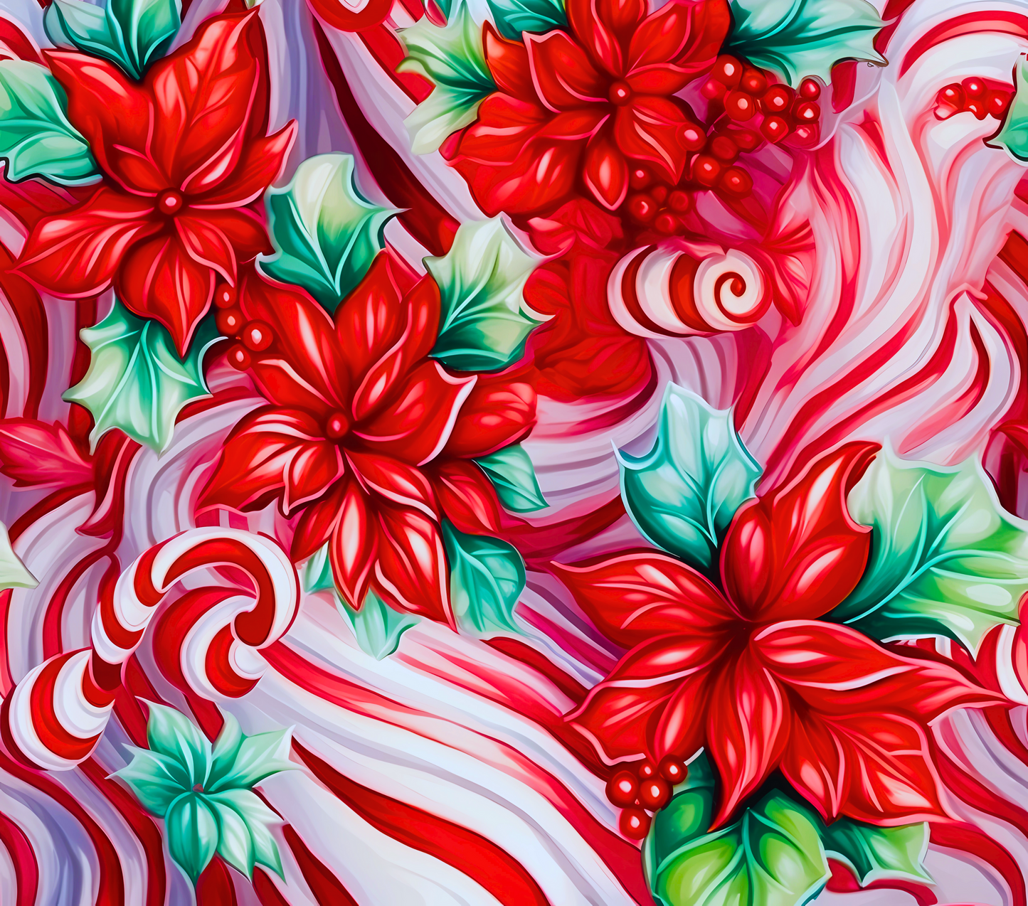 CANDY CANE POINSETTA SWIRL