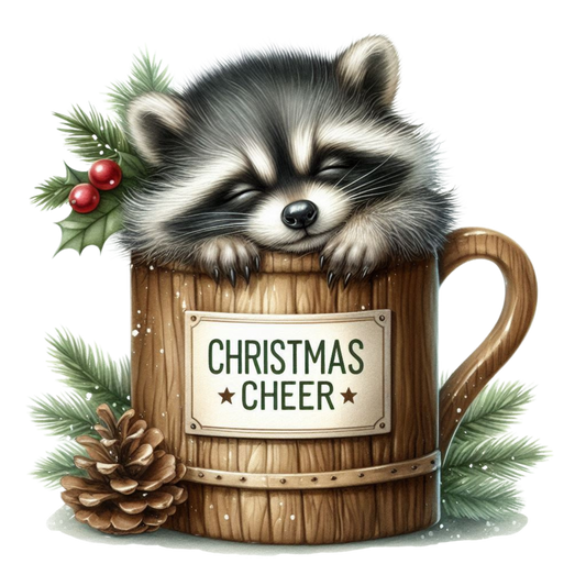 CHRISTMAS CHEER RACCOON