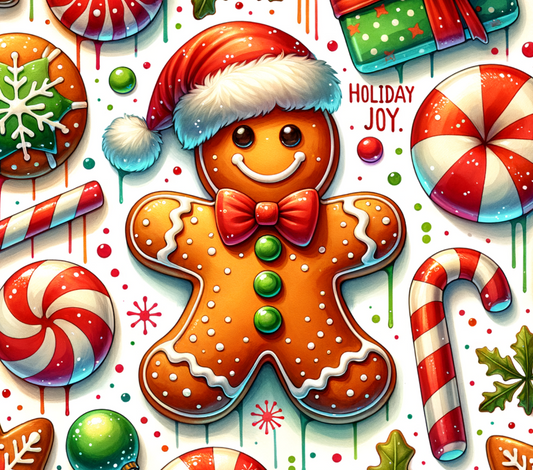 CHRISTMAS HAT GINGERBREAD MAN