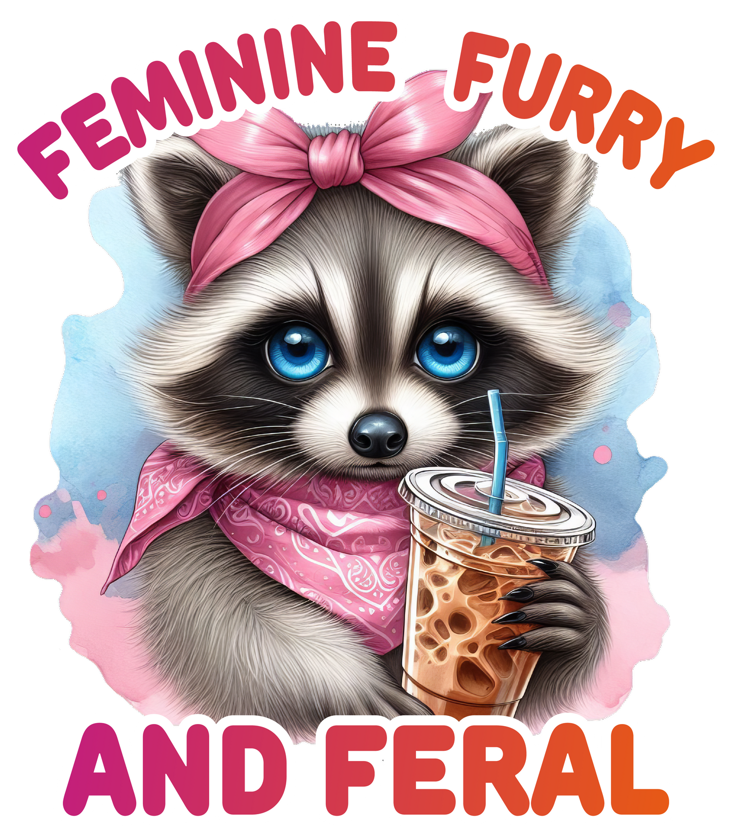 FEMININE FURRY AND FERAL RACCOON