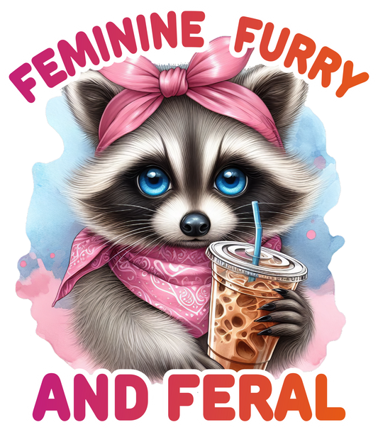 FEMININE FURRY AND FERAL RACCOON