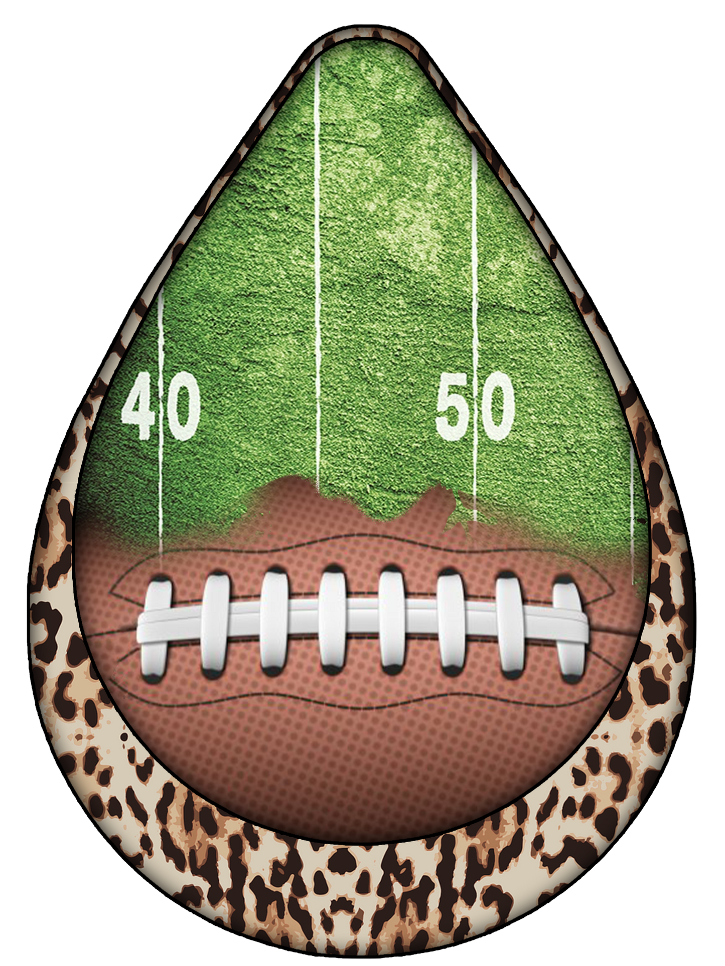 FOOTBALL TEARDROP