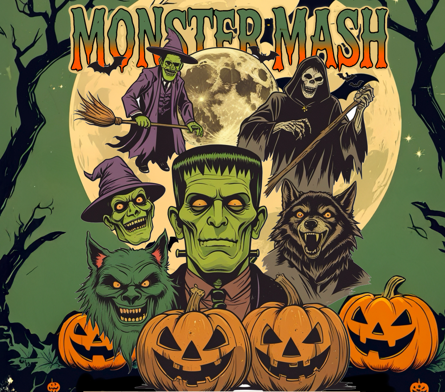 RETRO HALLOWEEN MONSTER MASH