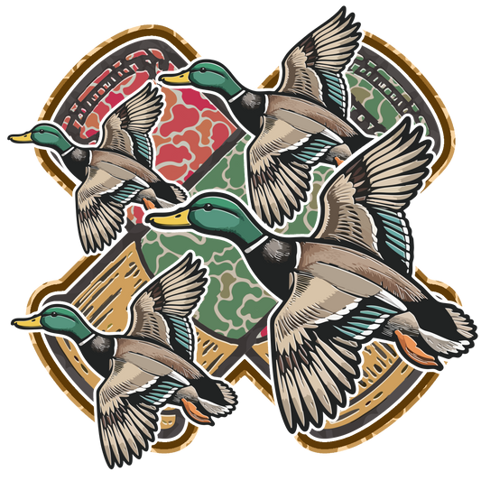 MERRY WITH CHRISTMAS DUCKS 3