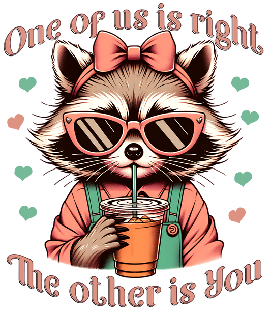 ONE OF US IS RIGHT...THE OTHER IS YOU