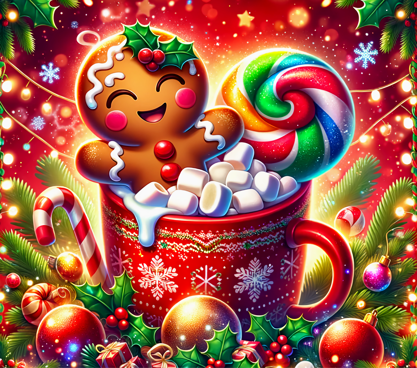 GINGERBREAD MAN HOT COCOA CUP