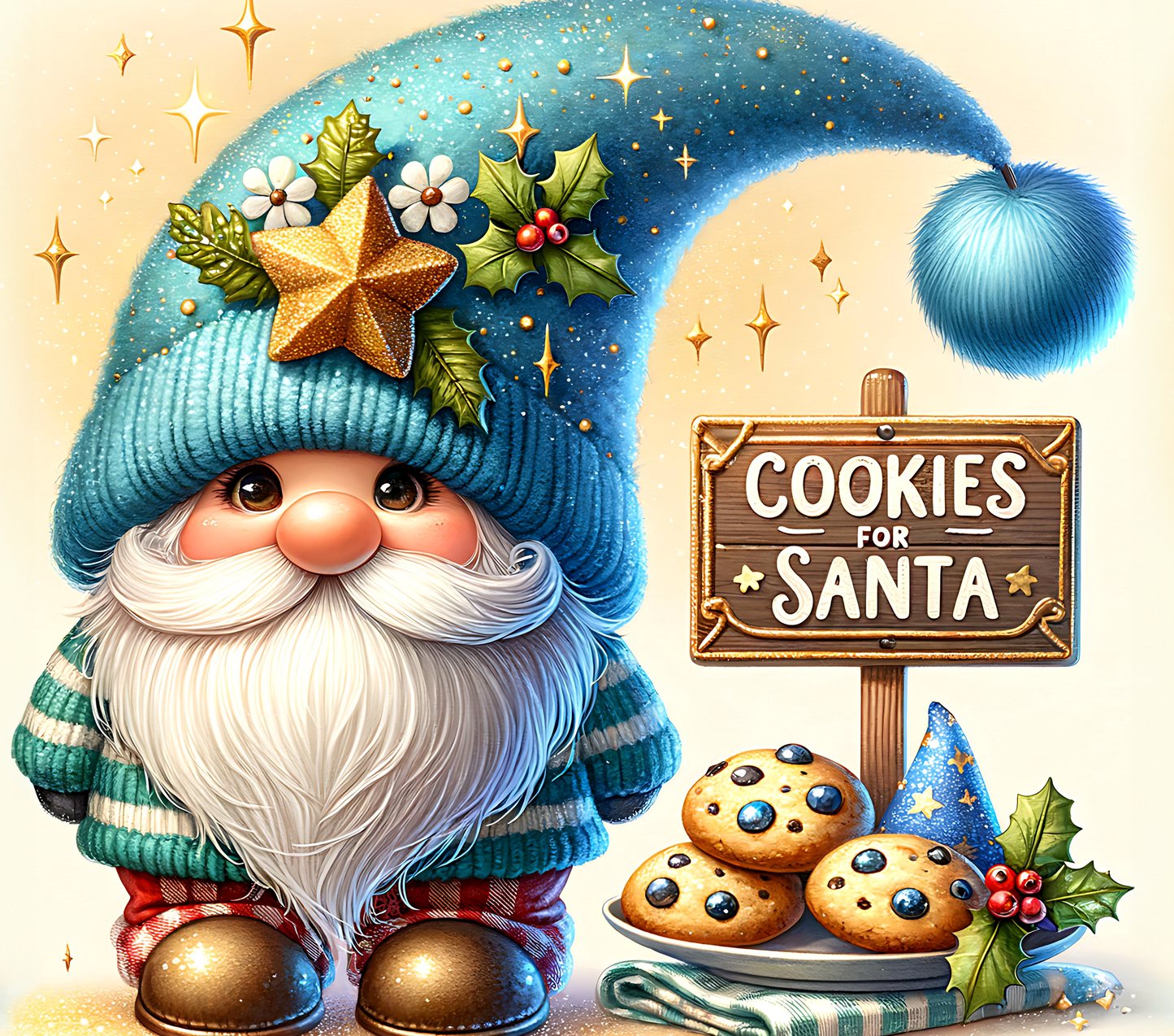 GNOMES COOKIES FOR SANTA