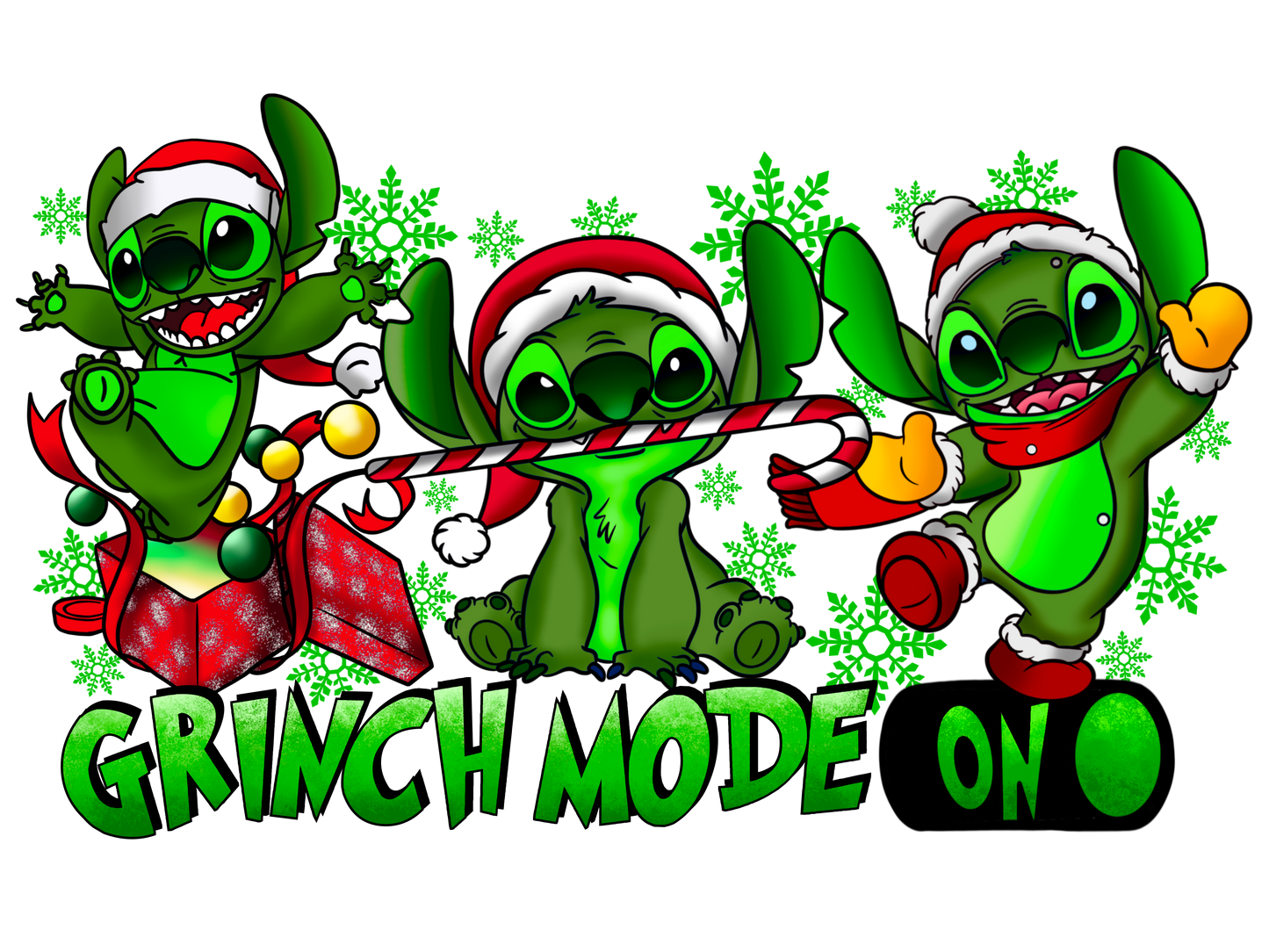 STITCH GRINCH MODE ON