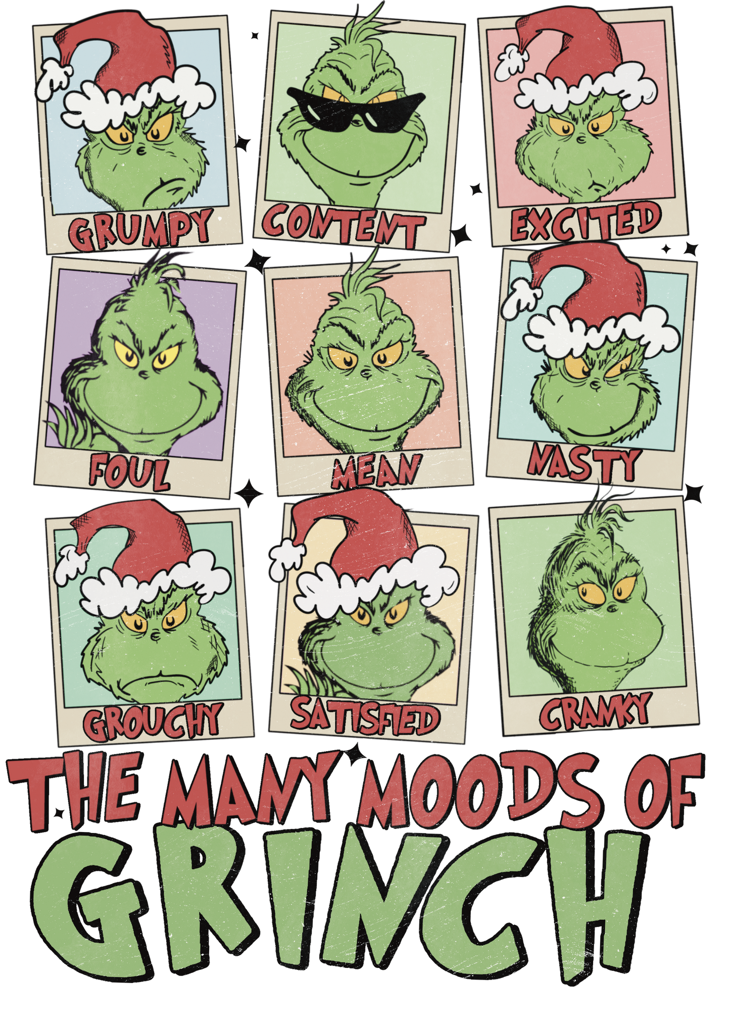 MANY MOODS OF GRINCH
