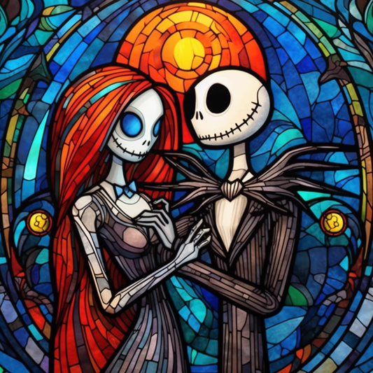 JACK AND SALLY STAINED GLASS