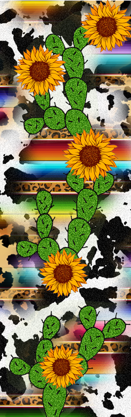 COW PRINT CACTUS PEN WRAP