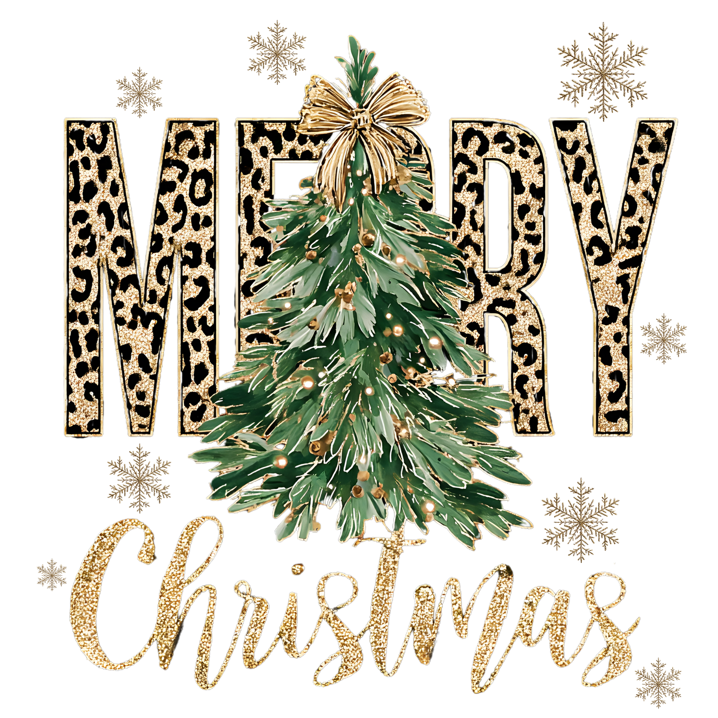 MERRY CHRISTMAS LEOPARD