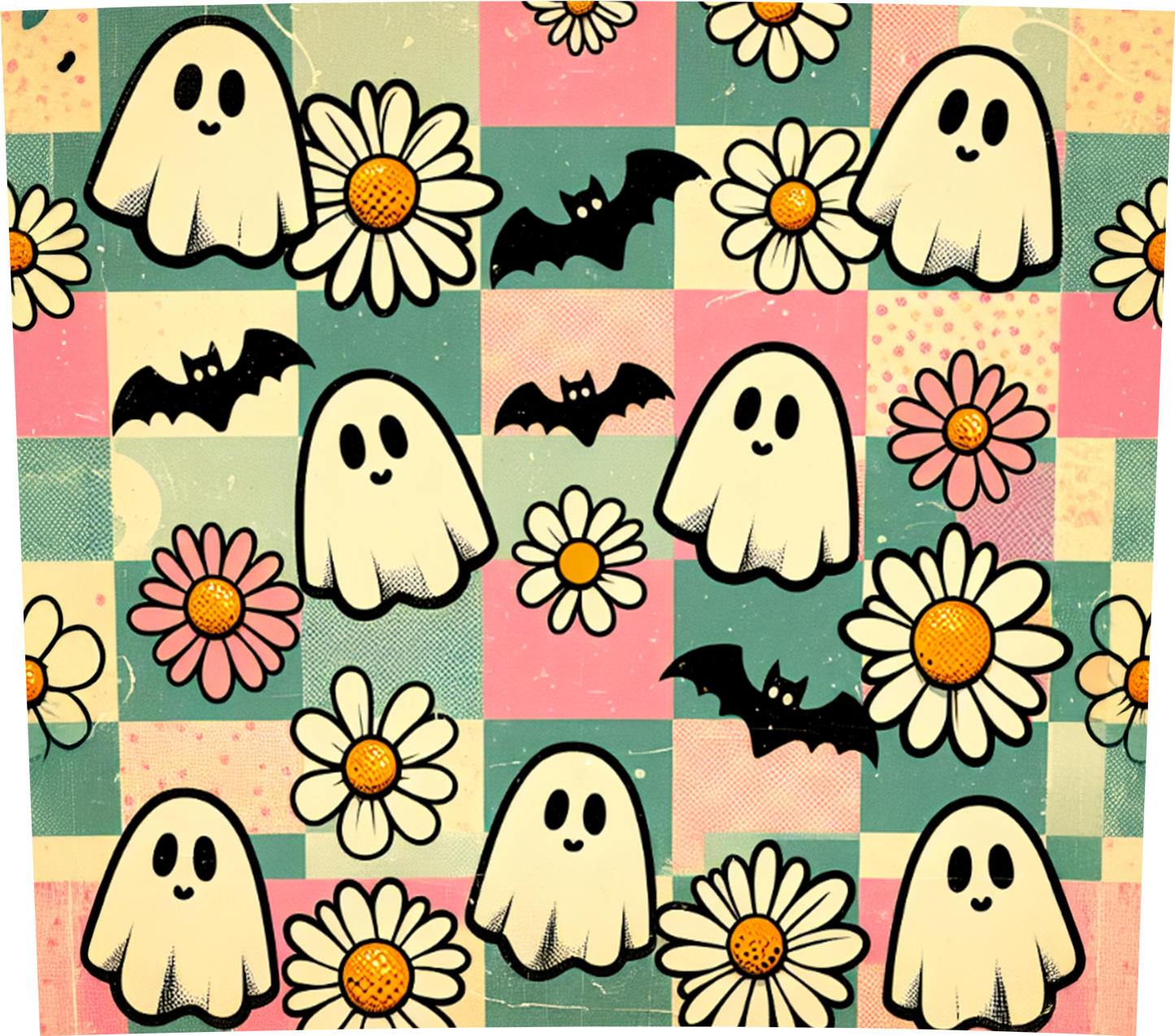 RETRO CHECKERED HALLOWEEEN