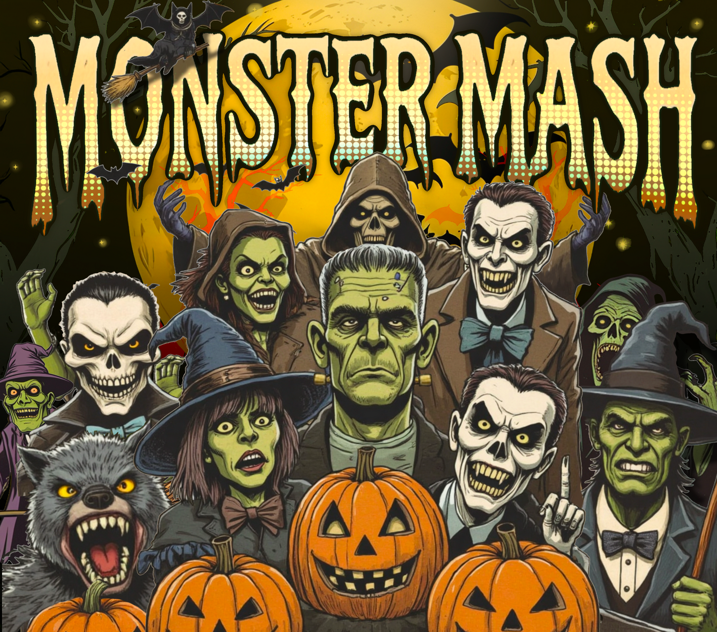 RETRO HALLOWEEN MONSTER MASH 2