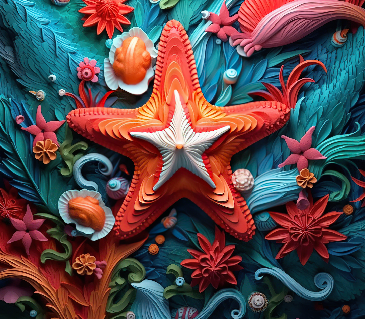 3D STARFISH SWIRL