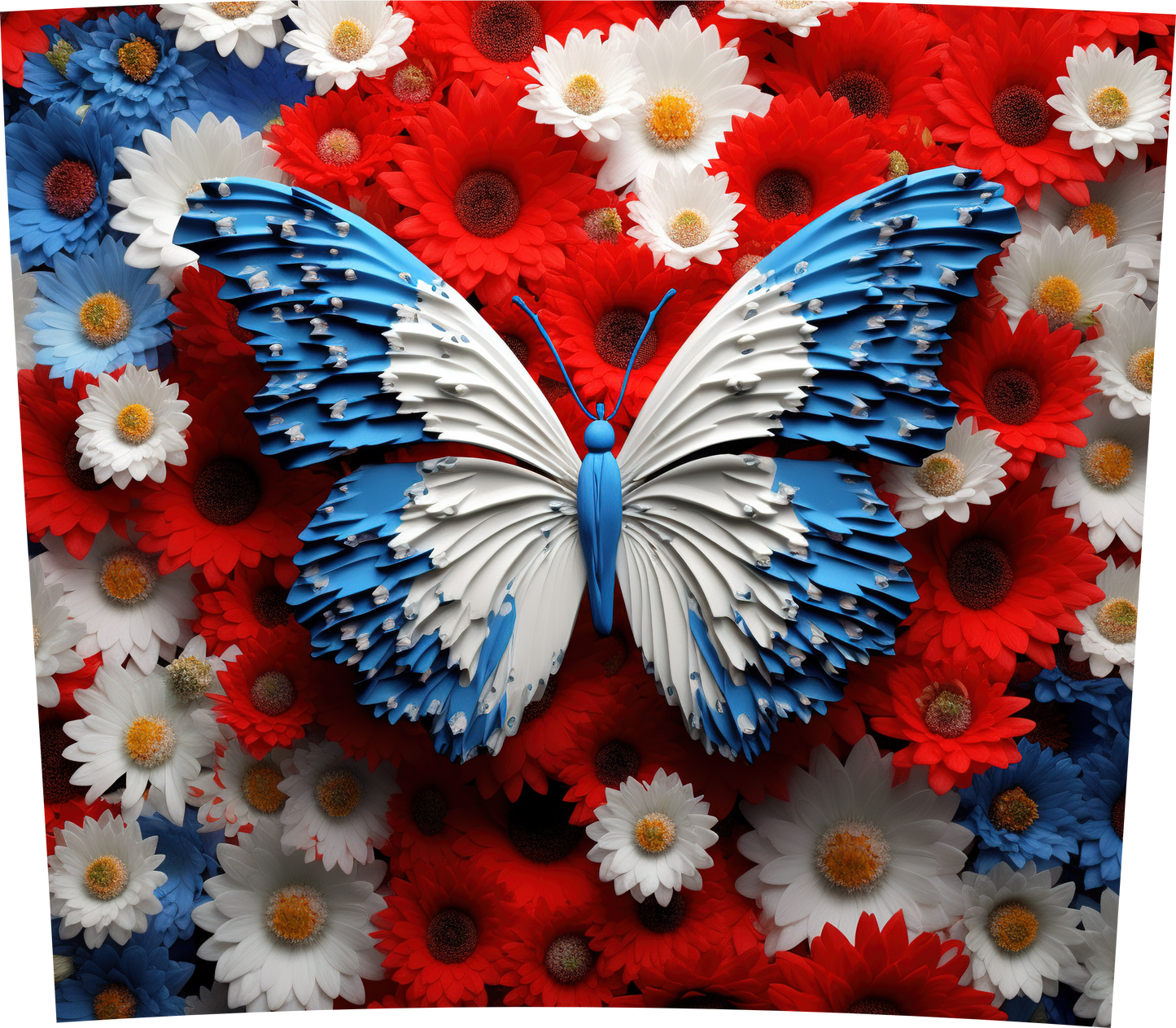 3D PATRIOTIC BUTTERFLY