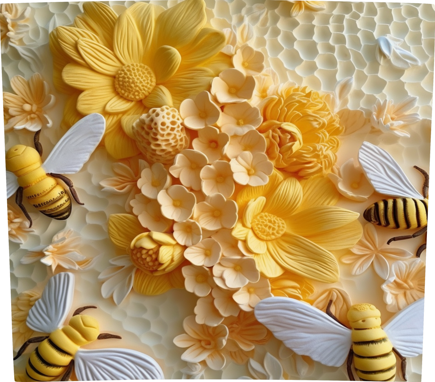 3D BUMBLE BEE FLORAL