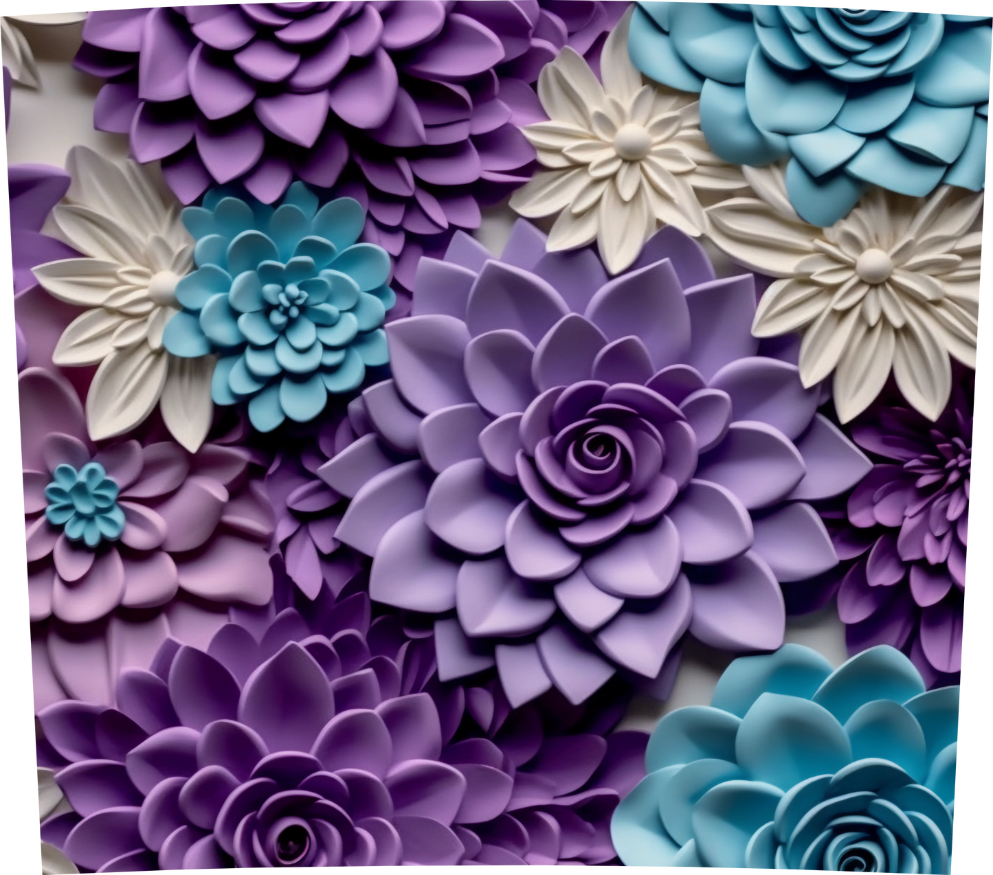 PURPLE AND BLUE FLORAL