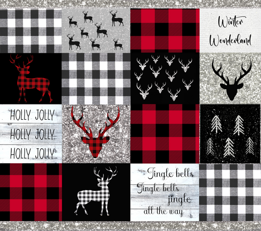 BUFFALO PLAID CHRISTMAS DEER