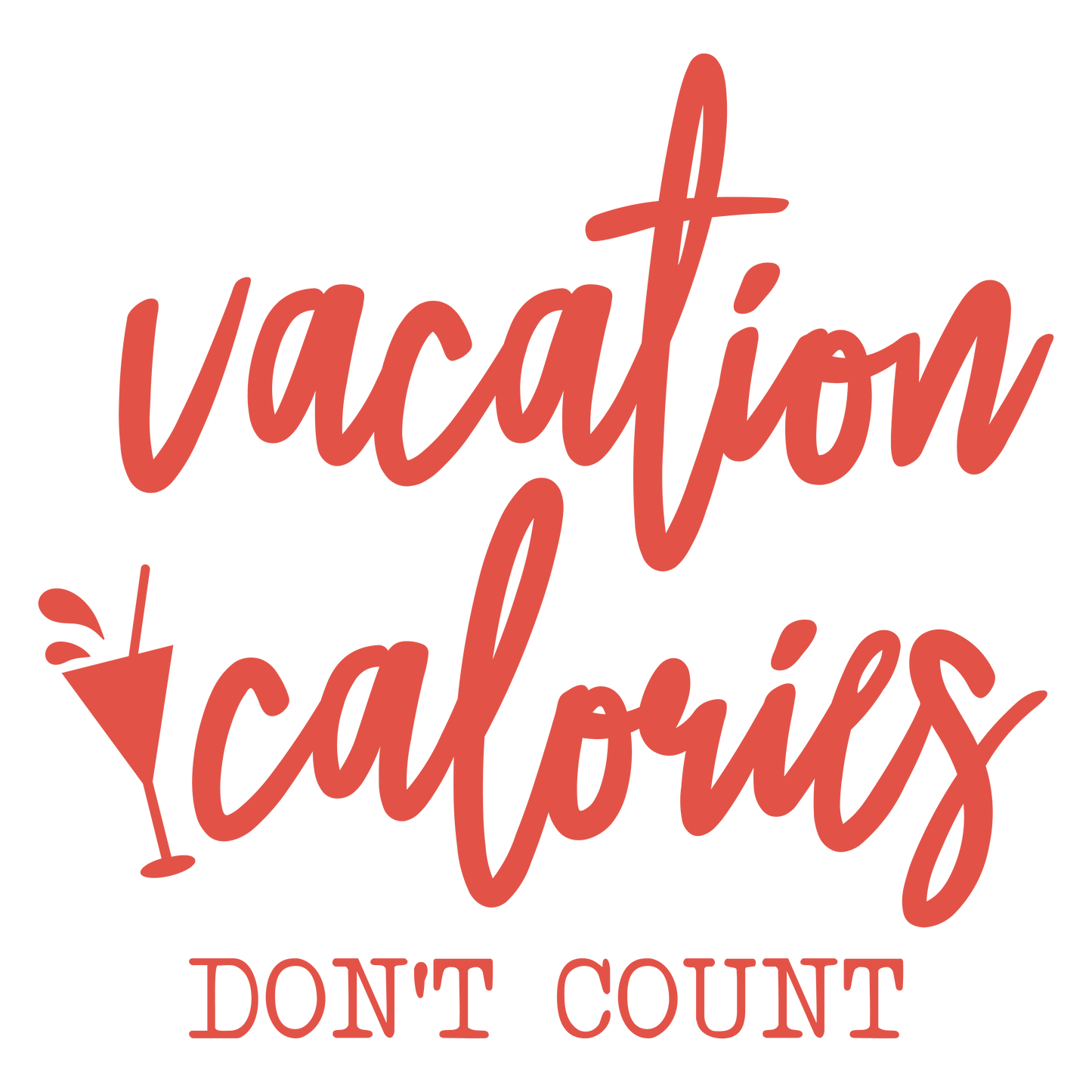 VACATION CALORIES DONT COUNT