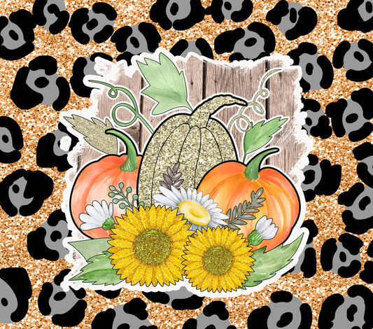 FALL PUMPKINS ANIMAL PRINT