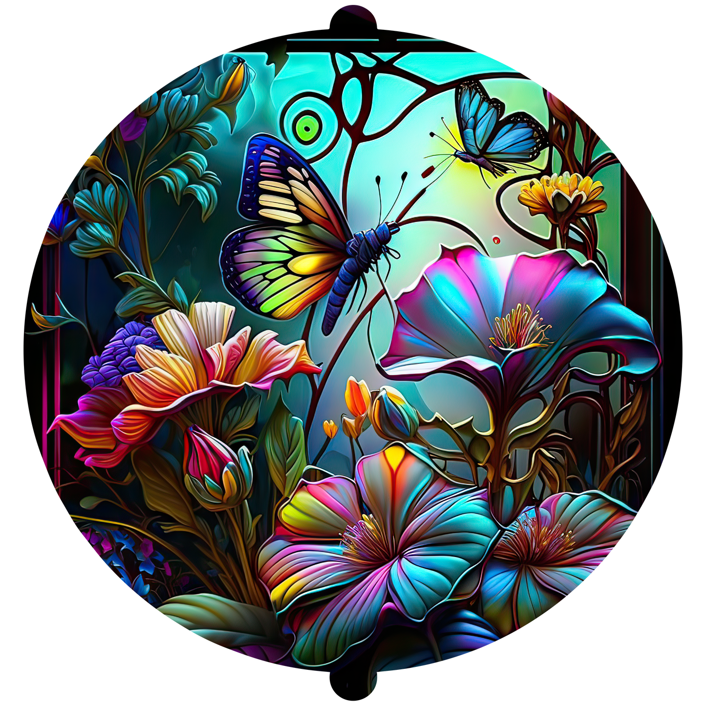 STAINED GLASS BUTTERFLY