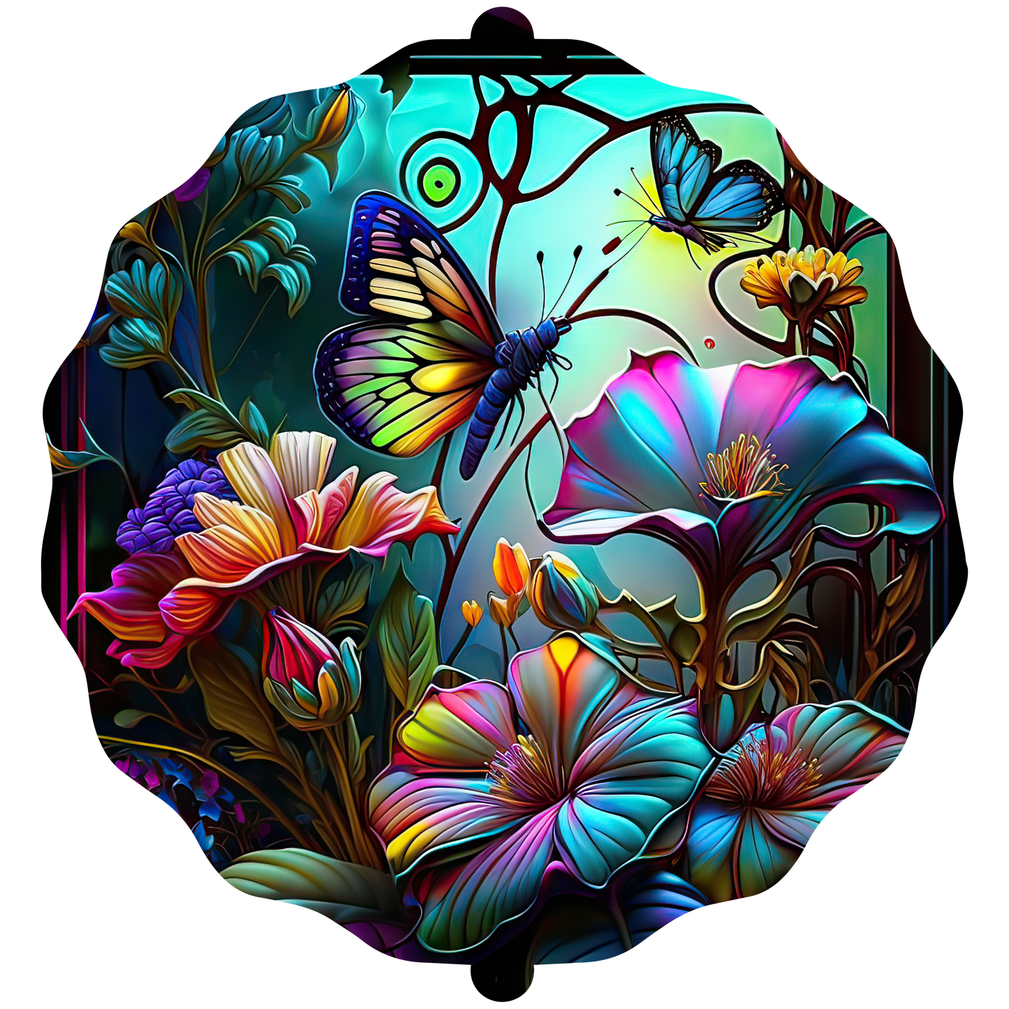 STAINED GLASS BUTTERFLY