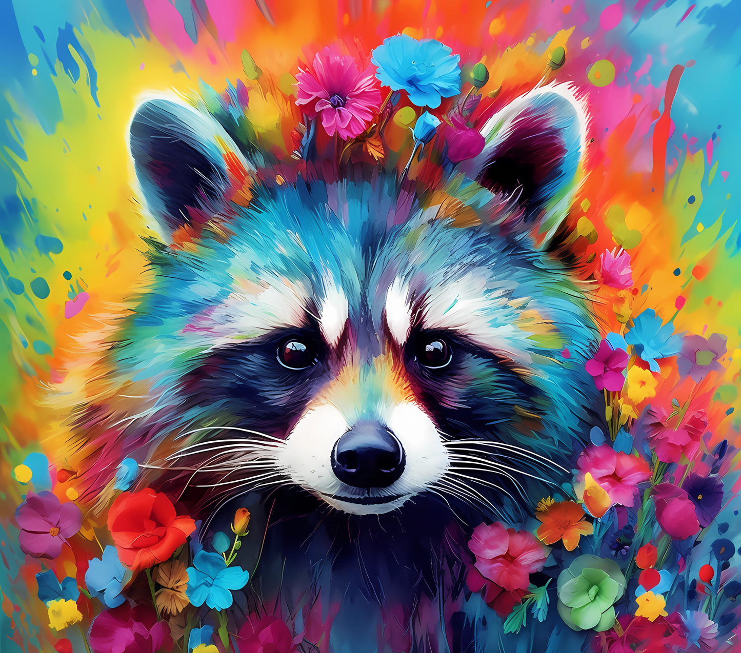 WATERCOLOR RACCOON