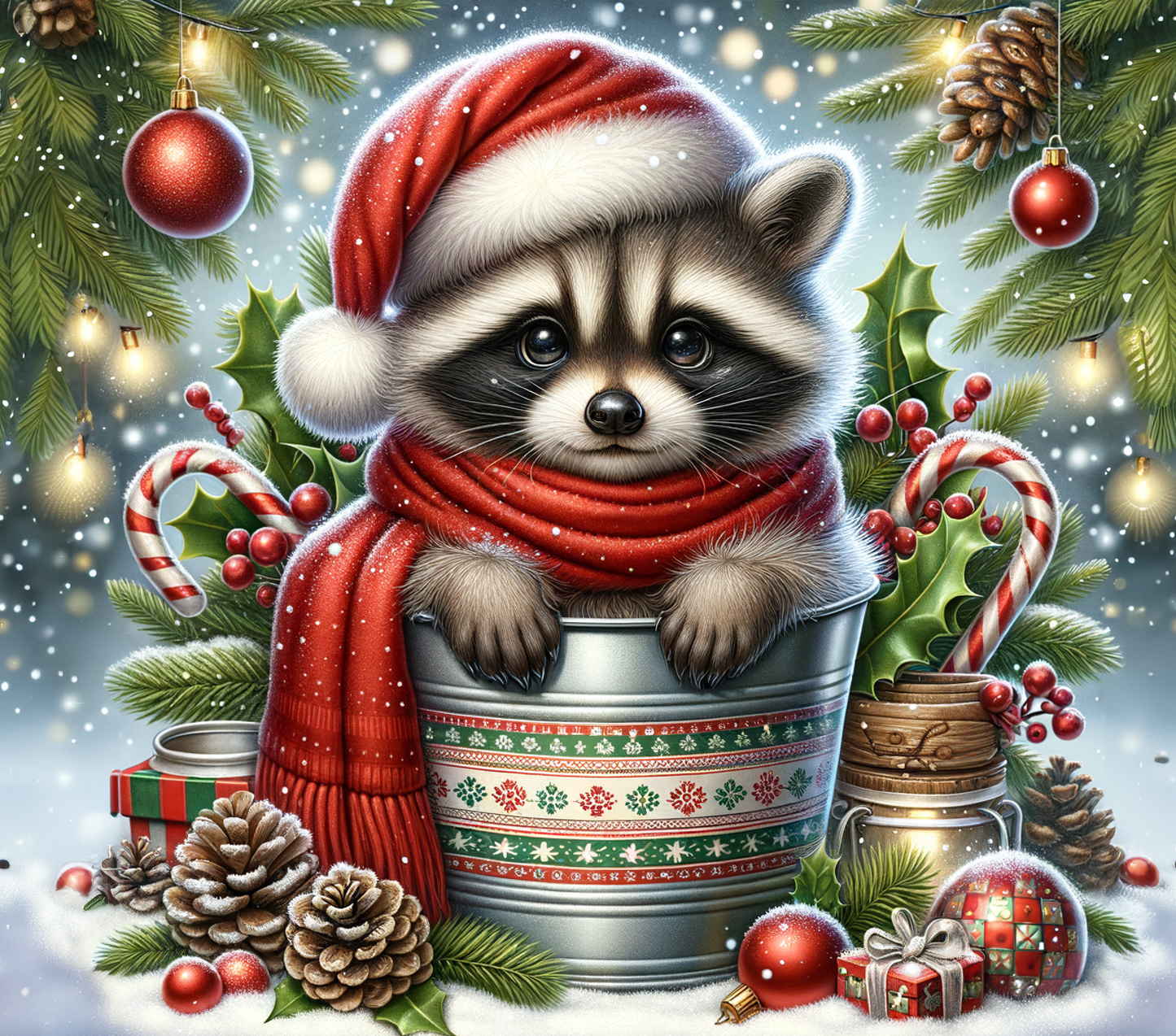 CHRISTMAS TRASH PANDA