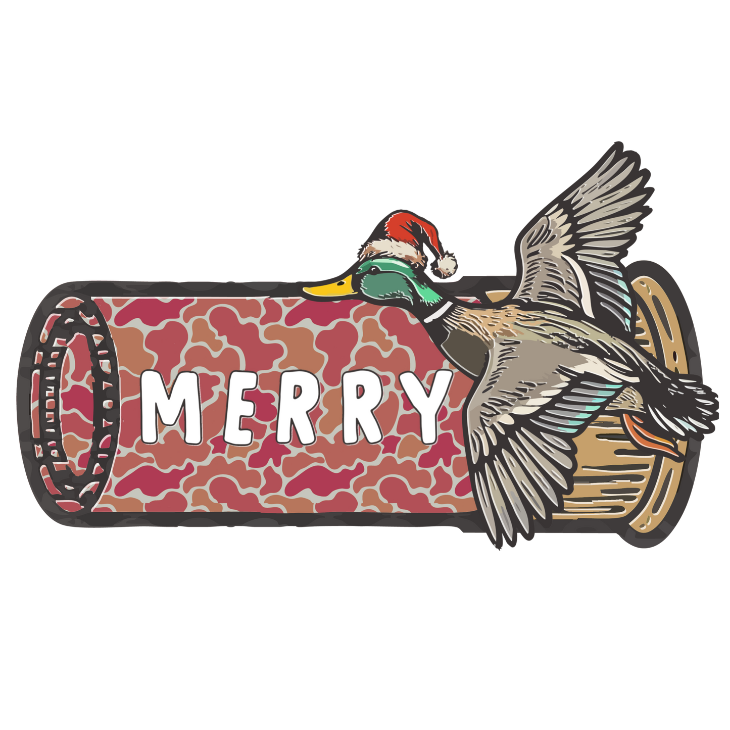 MERRY WITH CHRISTMAS DUCKS 2