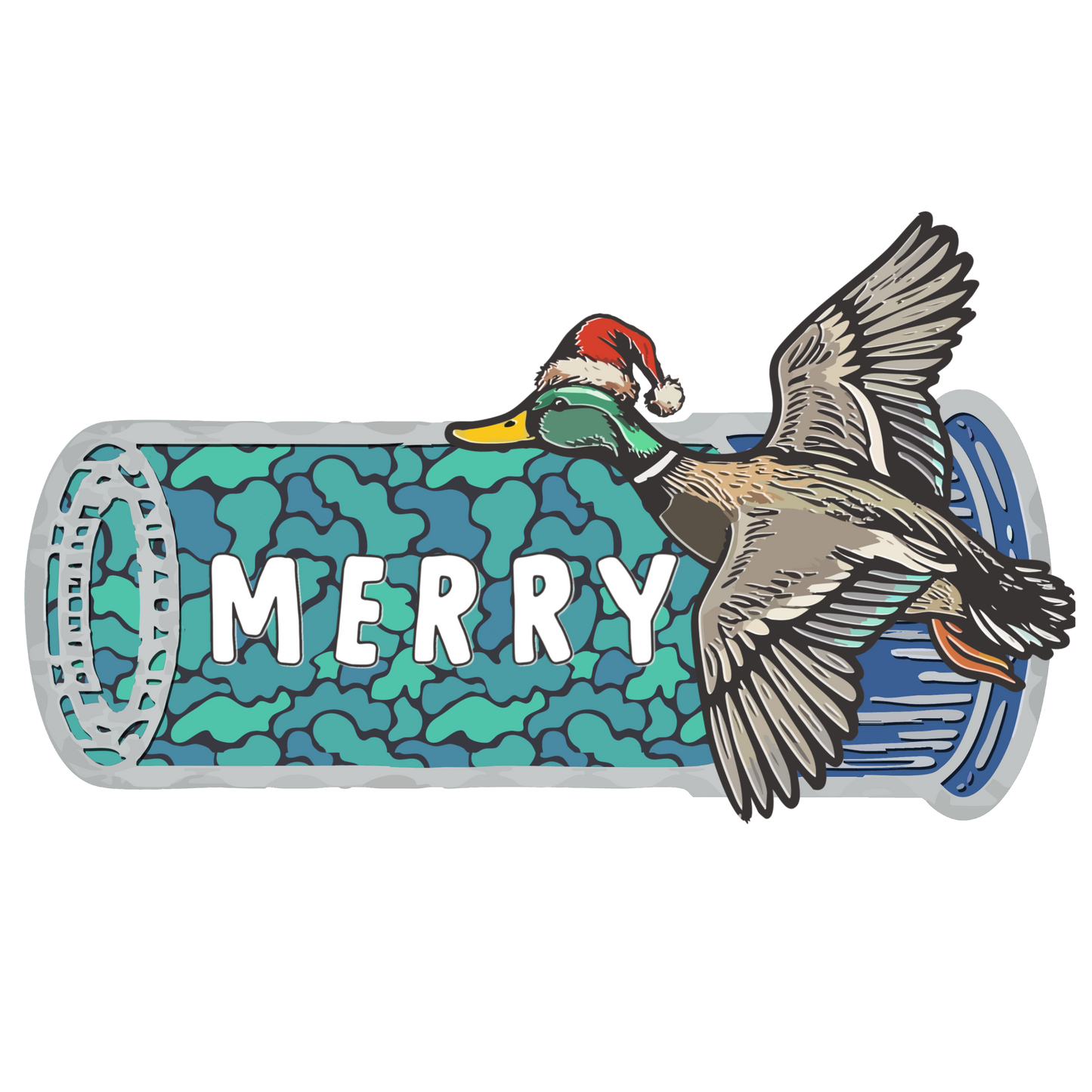 MERRY WITH CHRISTMAS DUCKS