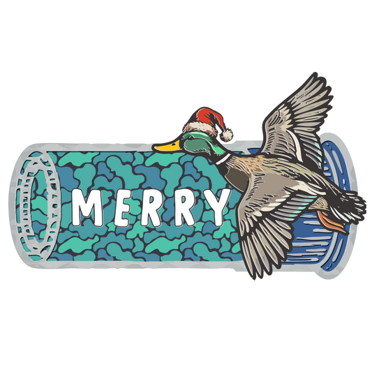 MERRY WITH CHRISTMAS DUCKS