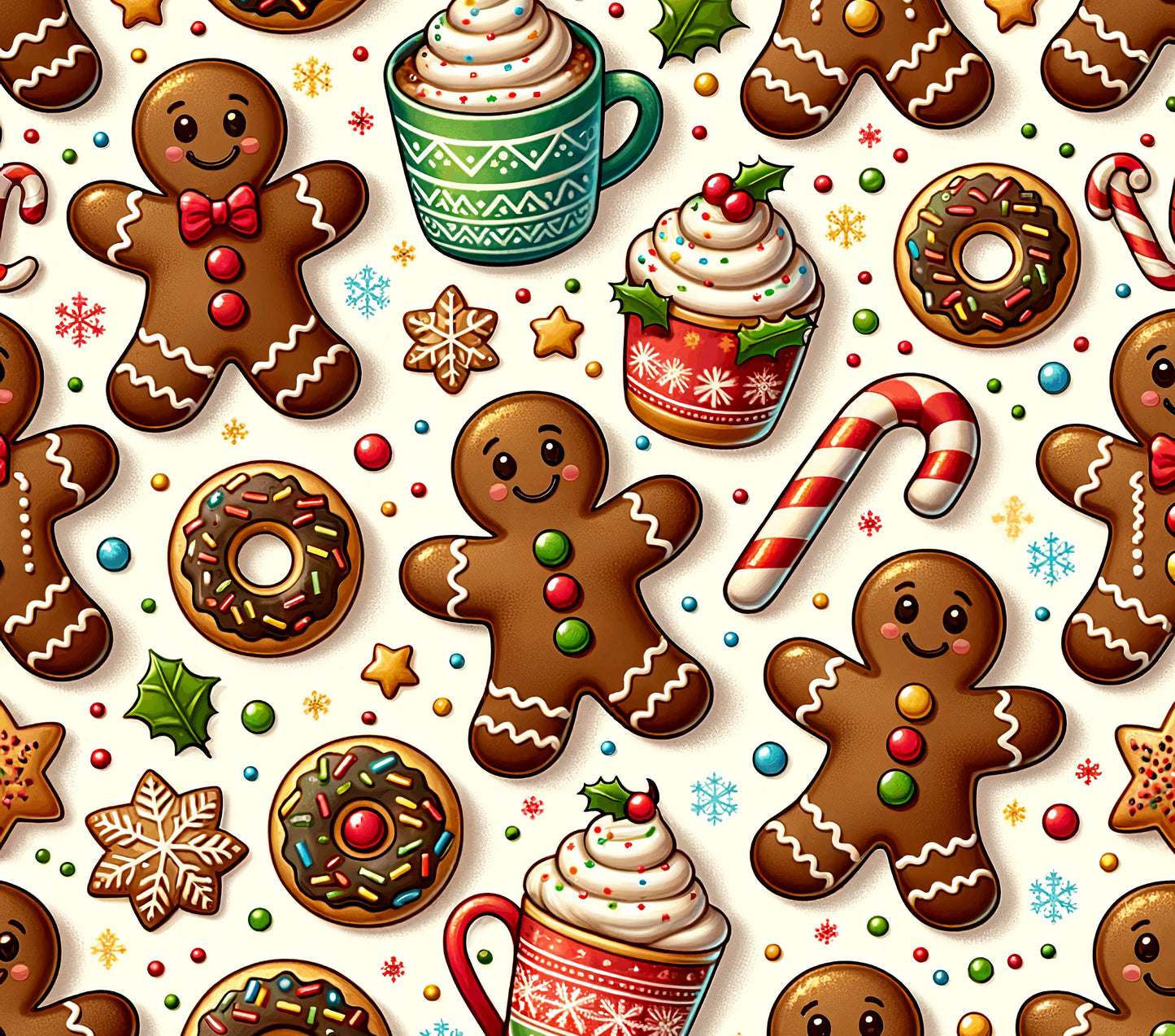 GINGERBREAD MAN COOKIES AND DONUTS