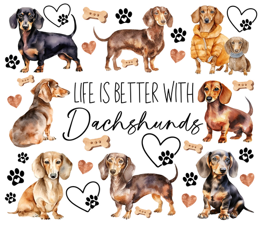 LIFE IS BETTER WITH DACHSHUNDS