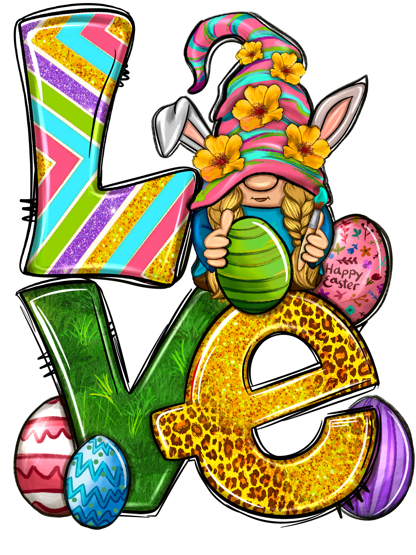 LOVE BUNNY GNOME