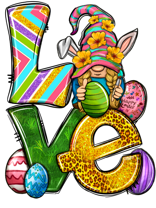 LOVE BUNNY GNOME