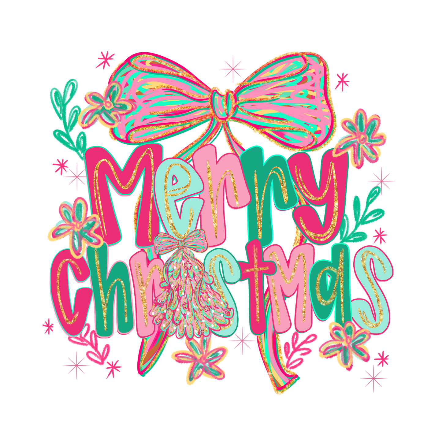 MERRY CHRISTMAS BOW