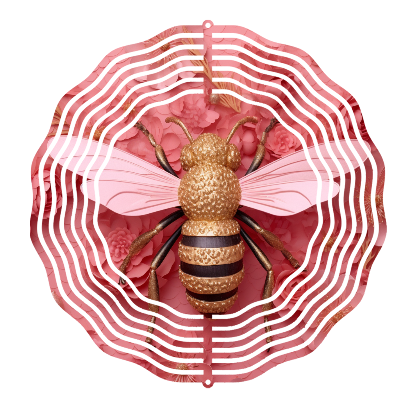 PINK AND GOLD BEE