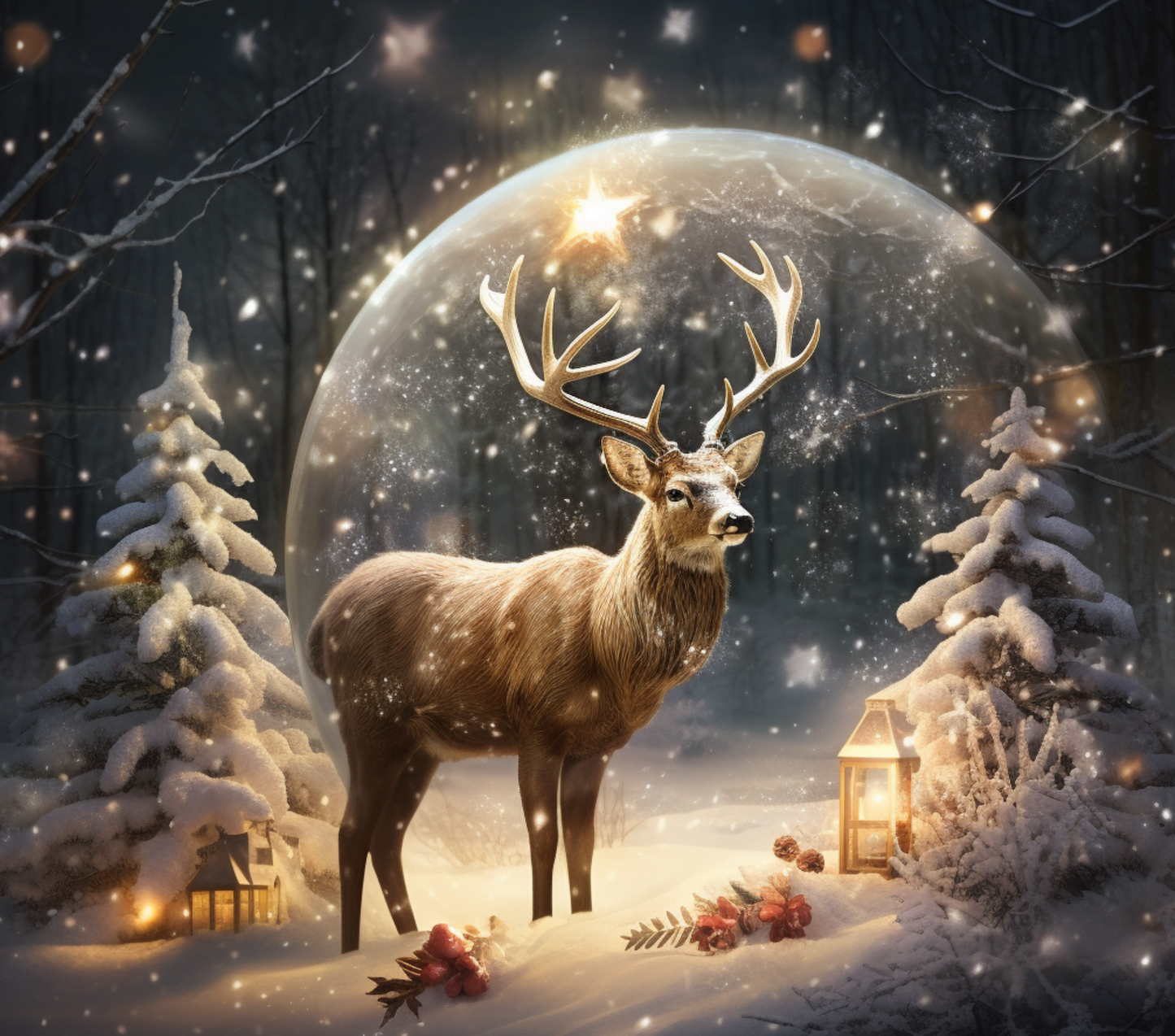 WINTER WONDERLAND DEER