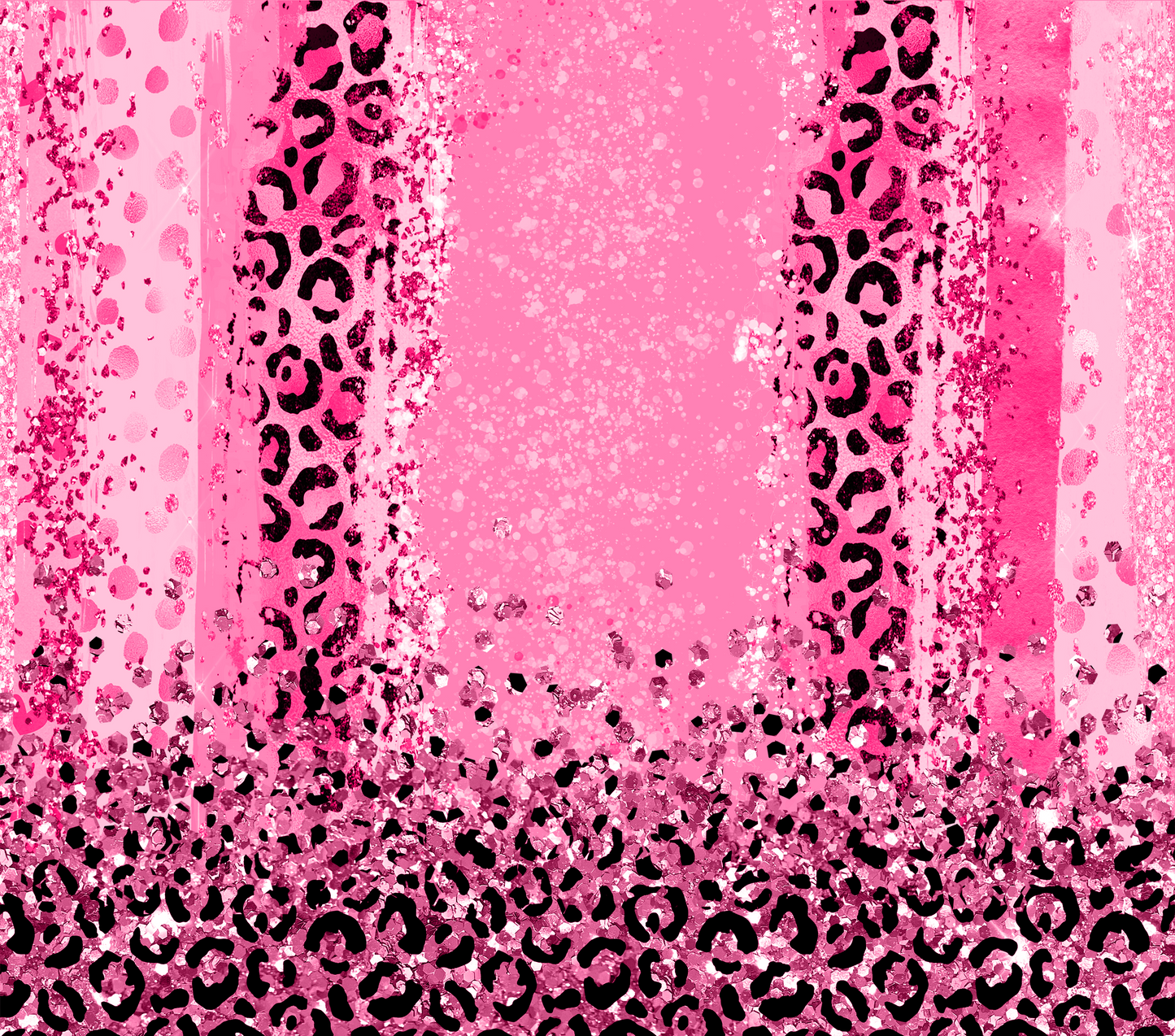 Pink Leopard Glitter