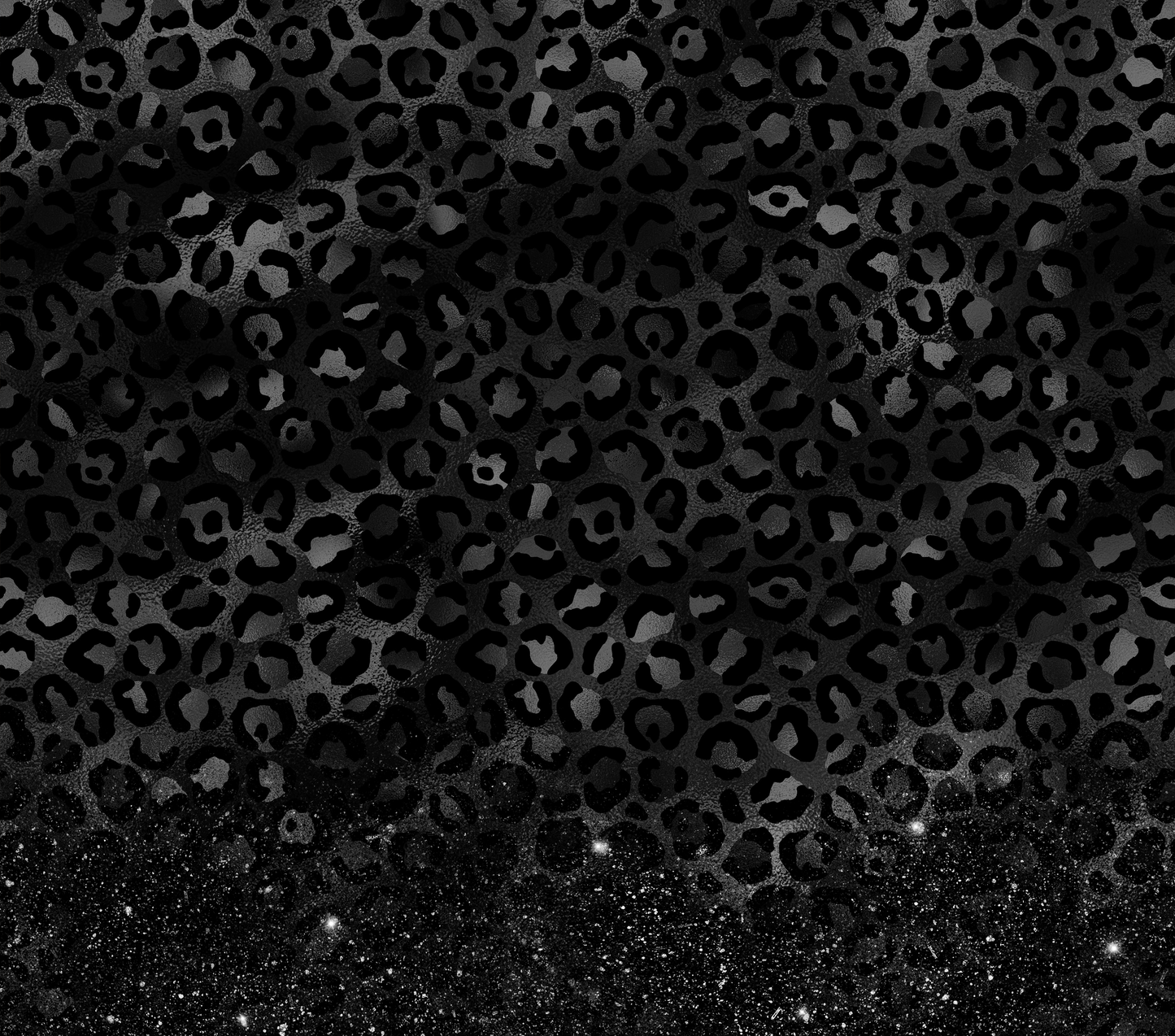 Black Leopard Glitter Wrap