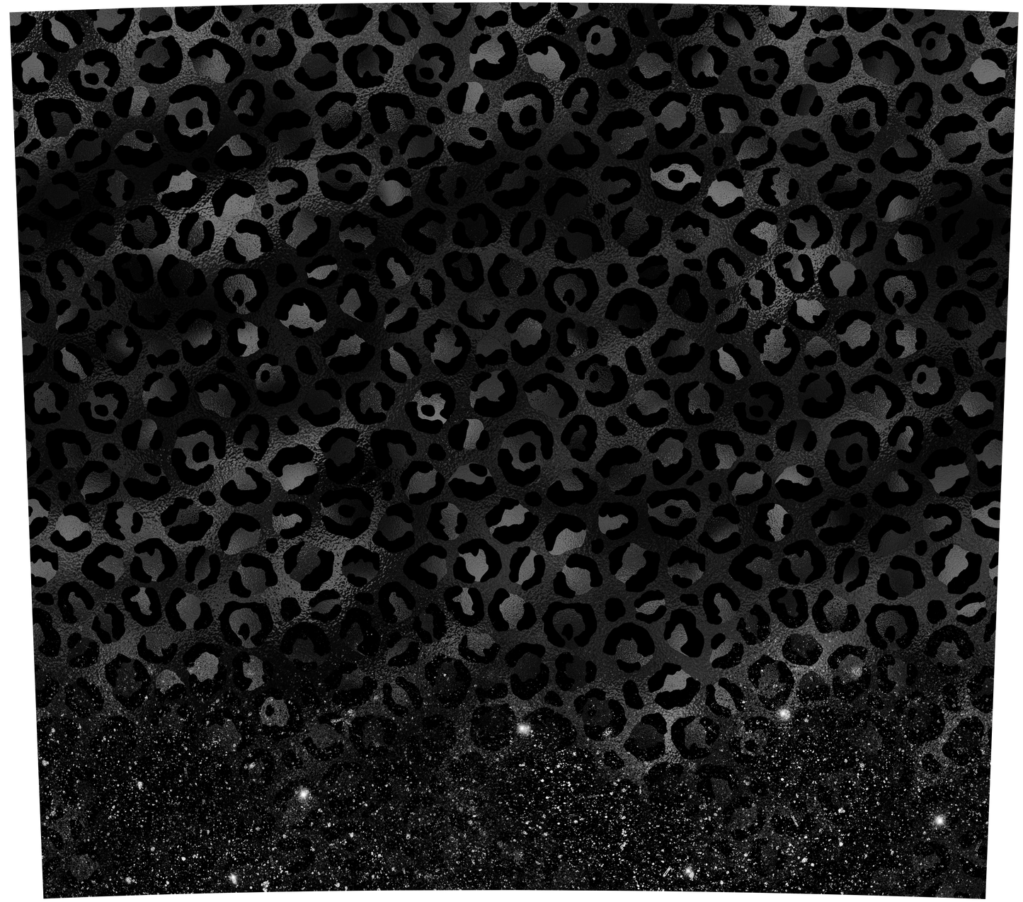 Black Leopard Glitter Wrap